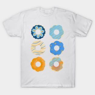 Orange and blue donuts T-Shirt